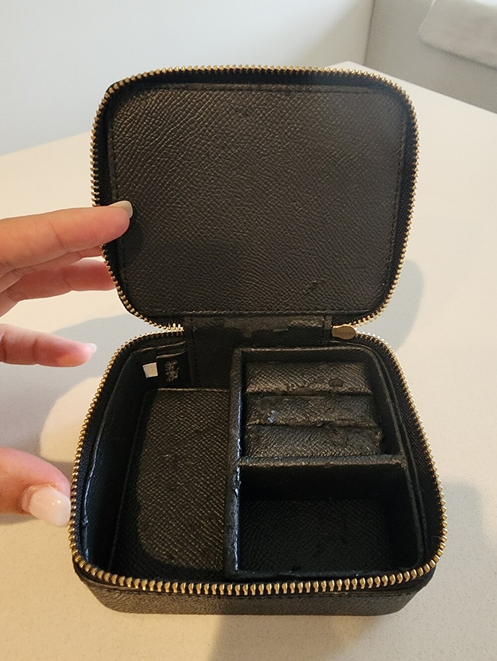 Coach Black Leather Travel Jewelry Case - Picture 5 of 8
